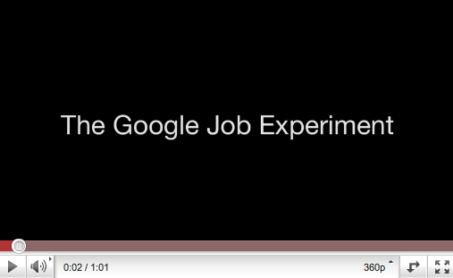 The Google Job Experiment: Genius Use of Pay Per Click Advertising