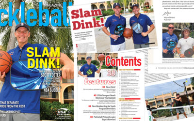 Pickleball Magazine Cover Feature with the NBA’s Scott Foster