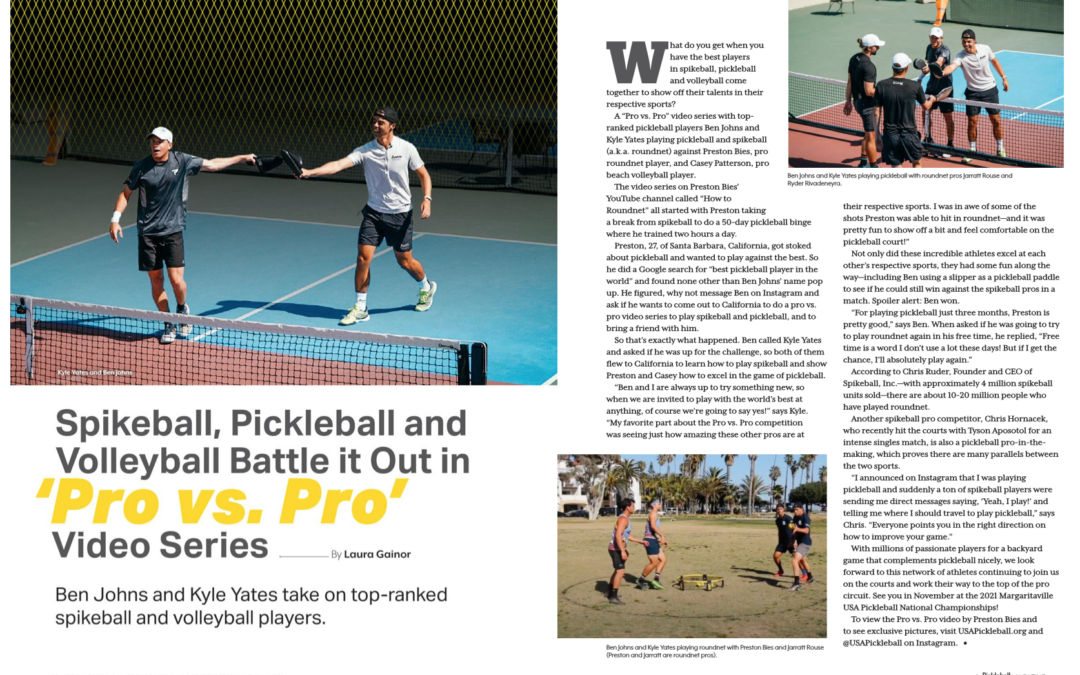 Spikeball, Pickleball and Volleyball Battle it Out in ‘Pro vs. Pro’ Video Series