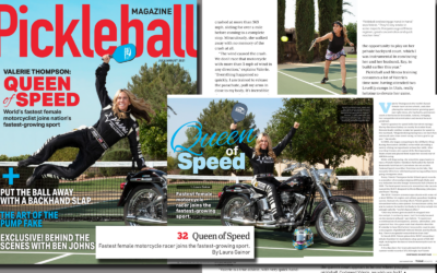 Pickleball Magazine: Fastest Female Motorcycle Racer Joins the Fastest-Growing Sport