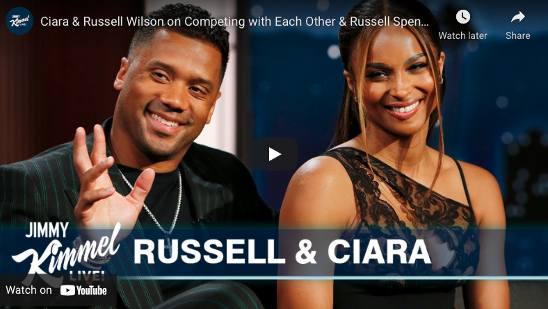 Ciara and Russell Wilson Talk Pickleball with Jimmy Kimmel